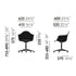 Cadeira de Escritório Eames Plastic Armchair PACC